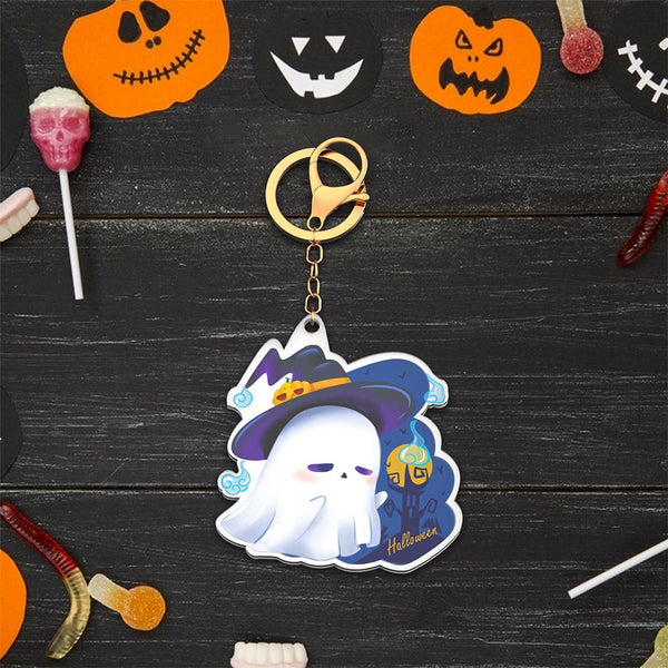 Pumpkin Spice Latte Ghostie Keychain Latte Charm Latte Keyring Halloween Gifts